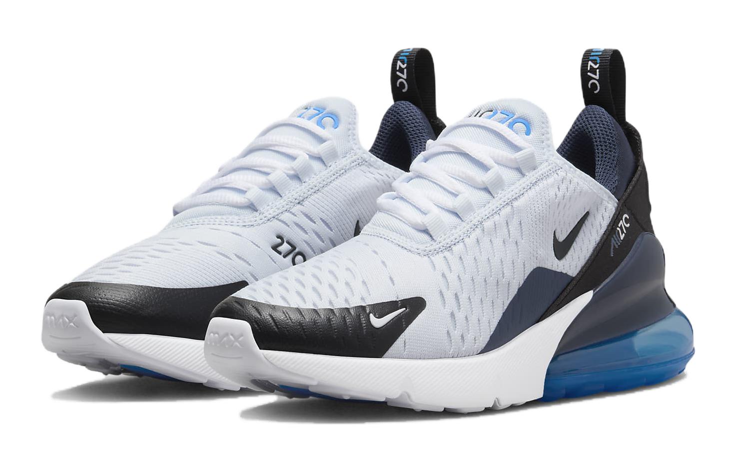 Nike Air Max 270 GS 'Football Grey Thunder Blue' Белый Синий — фото 3