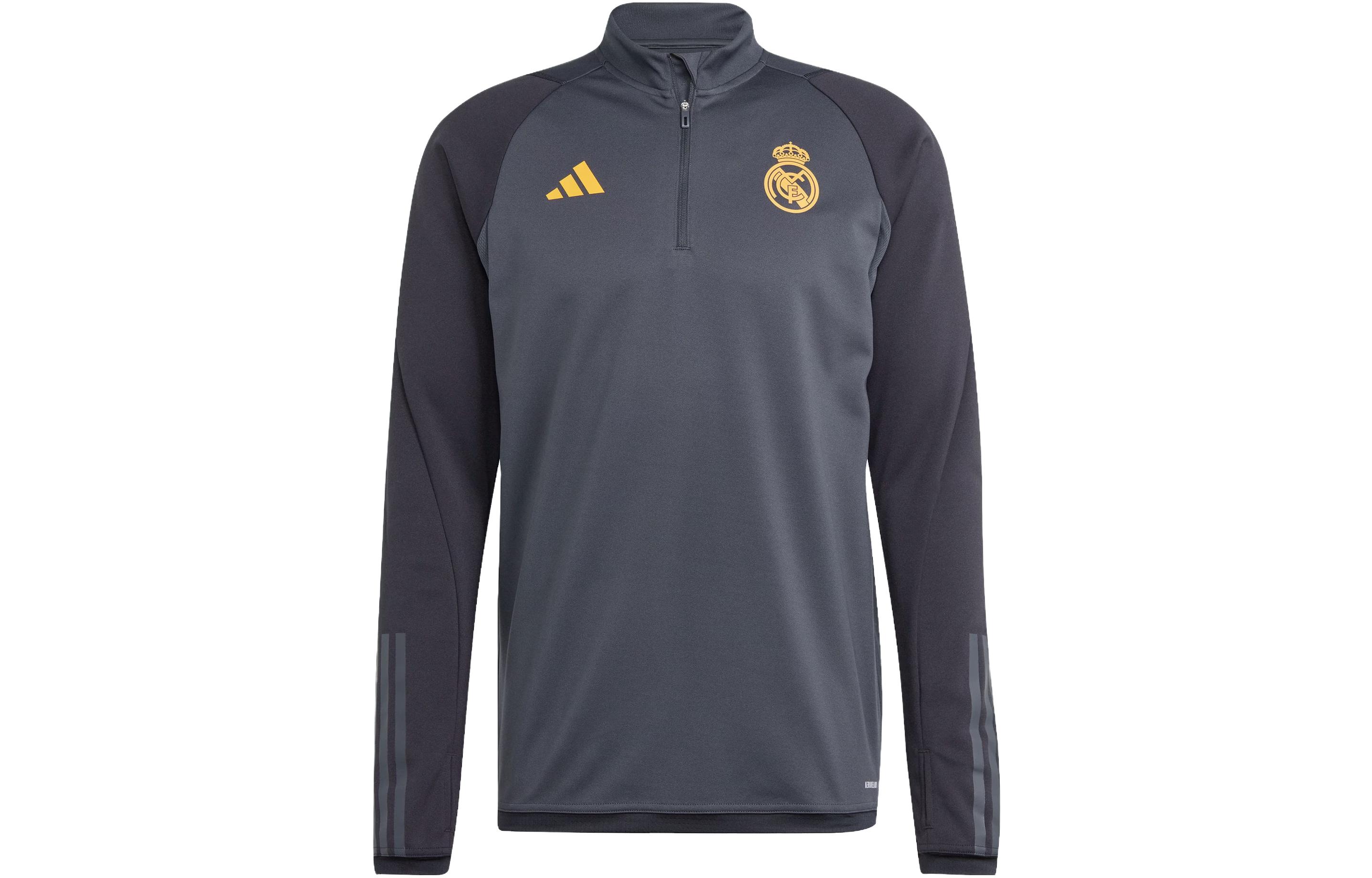 Футболка Real Madrid Tiro 23 мужская Adidas угольно-черная — фото 2
