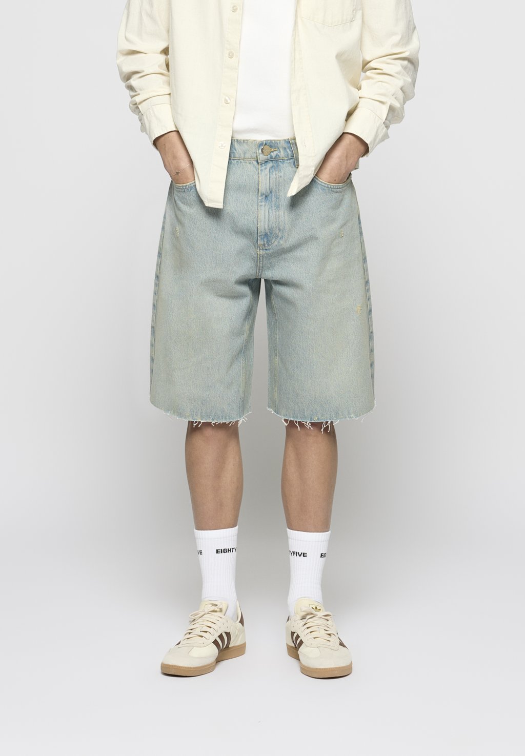 

Джинсовые шорты CUT OFF BAGGY EIGHTYFIVE, светло-голубой