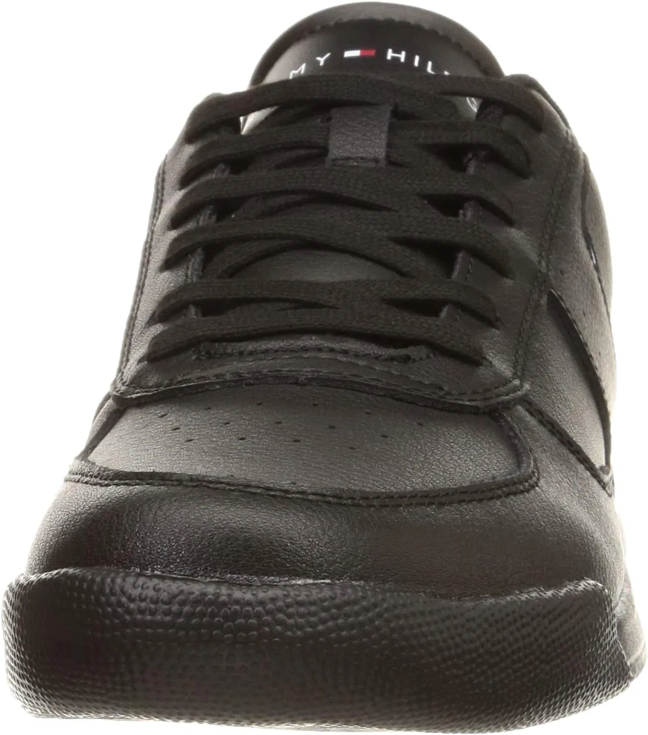 Мужские легкие кожаные кроссовки Tommy Hilfiger Cup Fm0fm04280 с чашеобразной подошвой, Black — фото 2