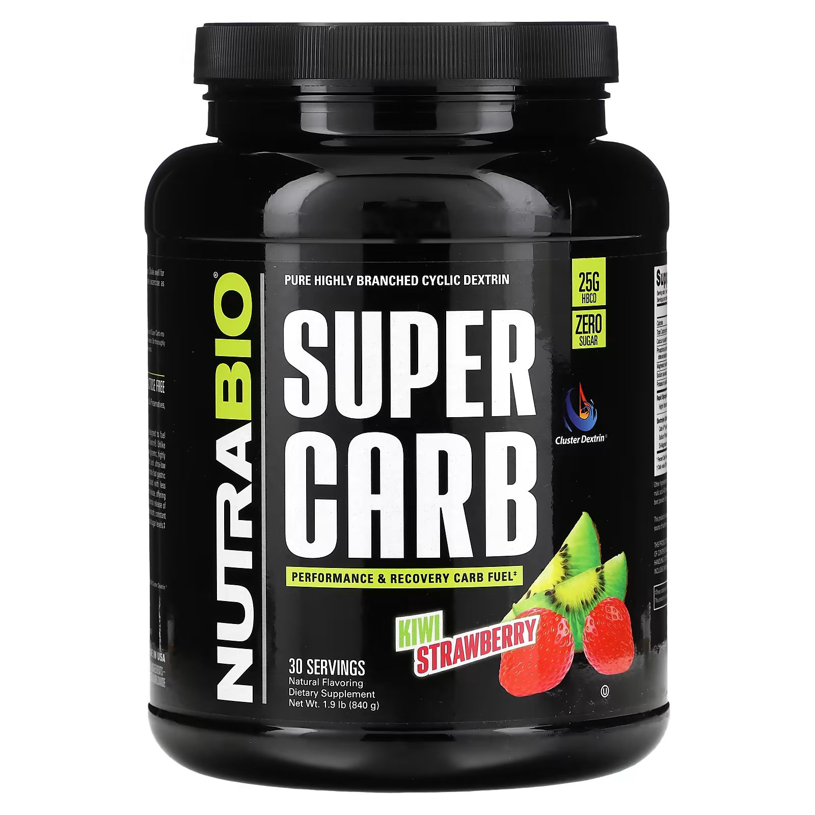 

Super Carb, киви и клубника, 1,9 фунта (840 г) Nutrabio