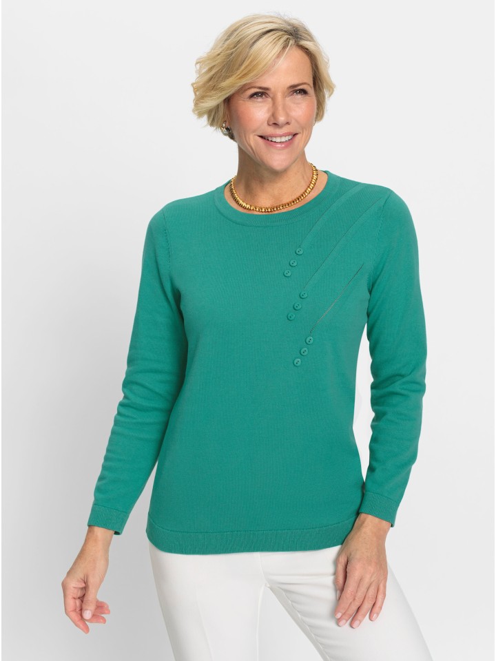 

Хлопковый свитер изумрудного цвета WITT WEIDEN