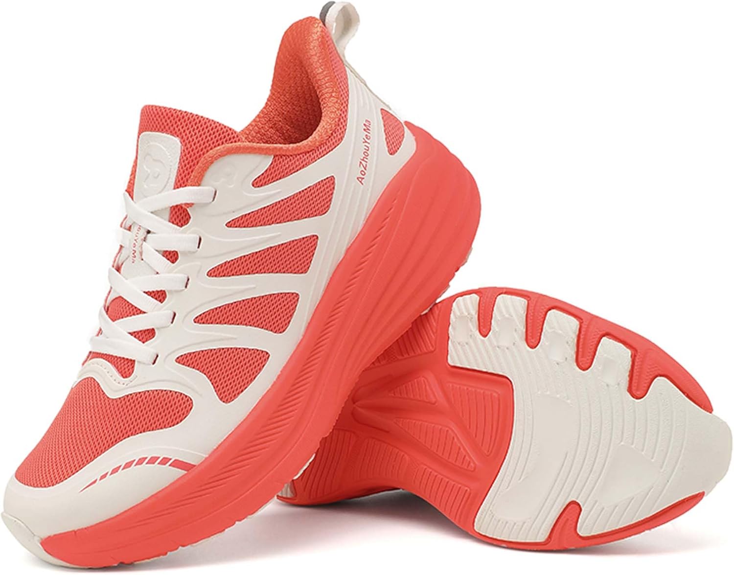 

Мужские и женские беговые кроссовки с амортизацией и противоскользящей подошвой, для тренировок, бега по дороге, модные кроссовки для улицы и повседневной ходьбы Dzbajrqm, красный