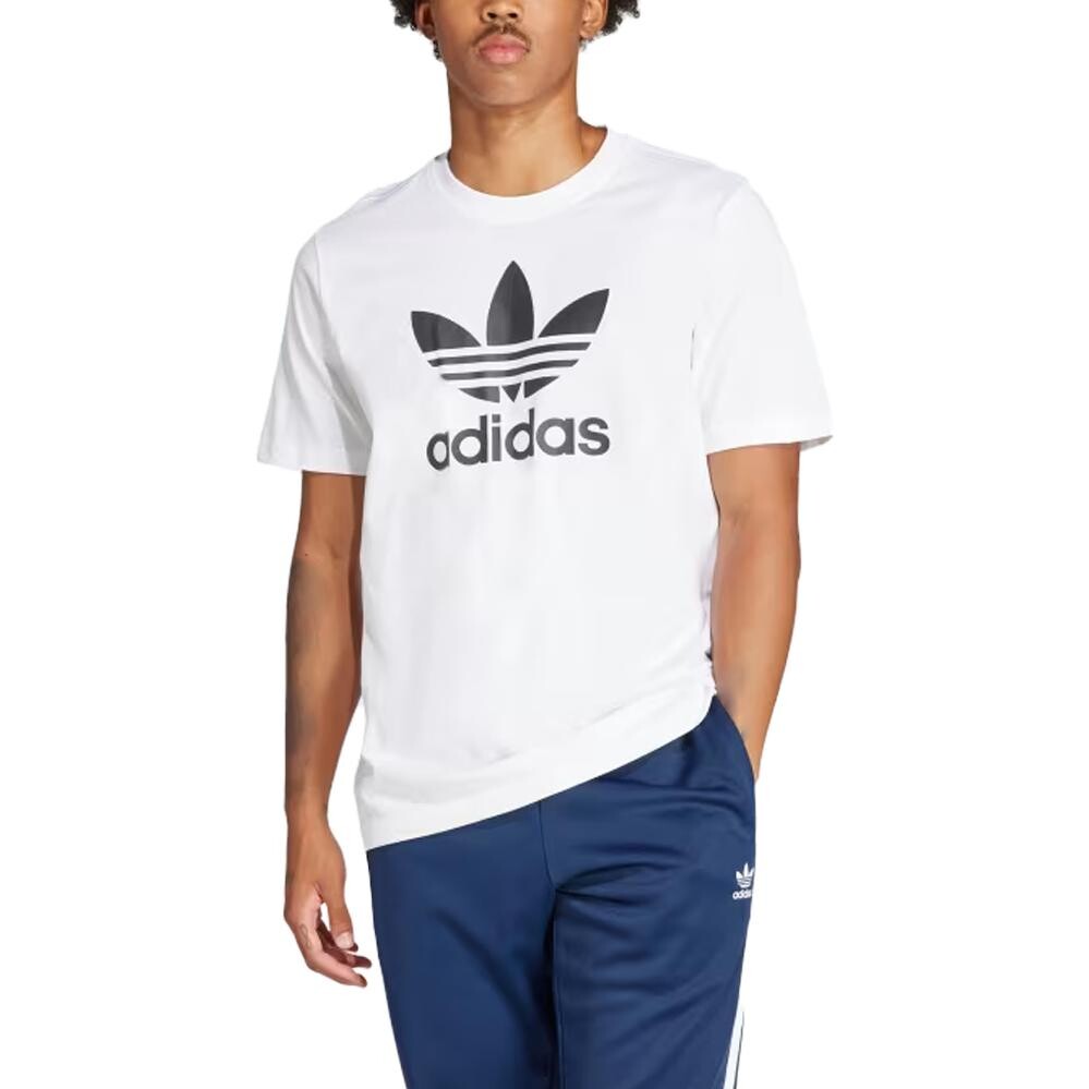 Футболка Adicolor Trefoil мужская белая Adidas Originals, белый — фото 2