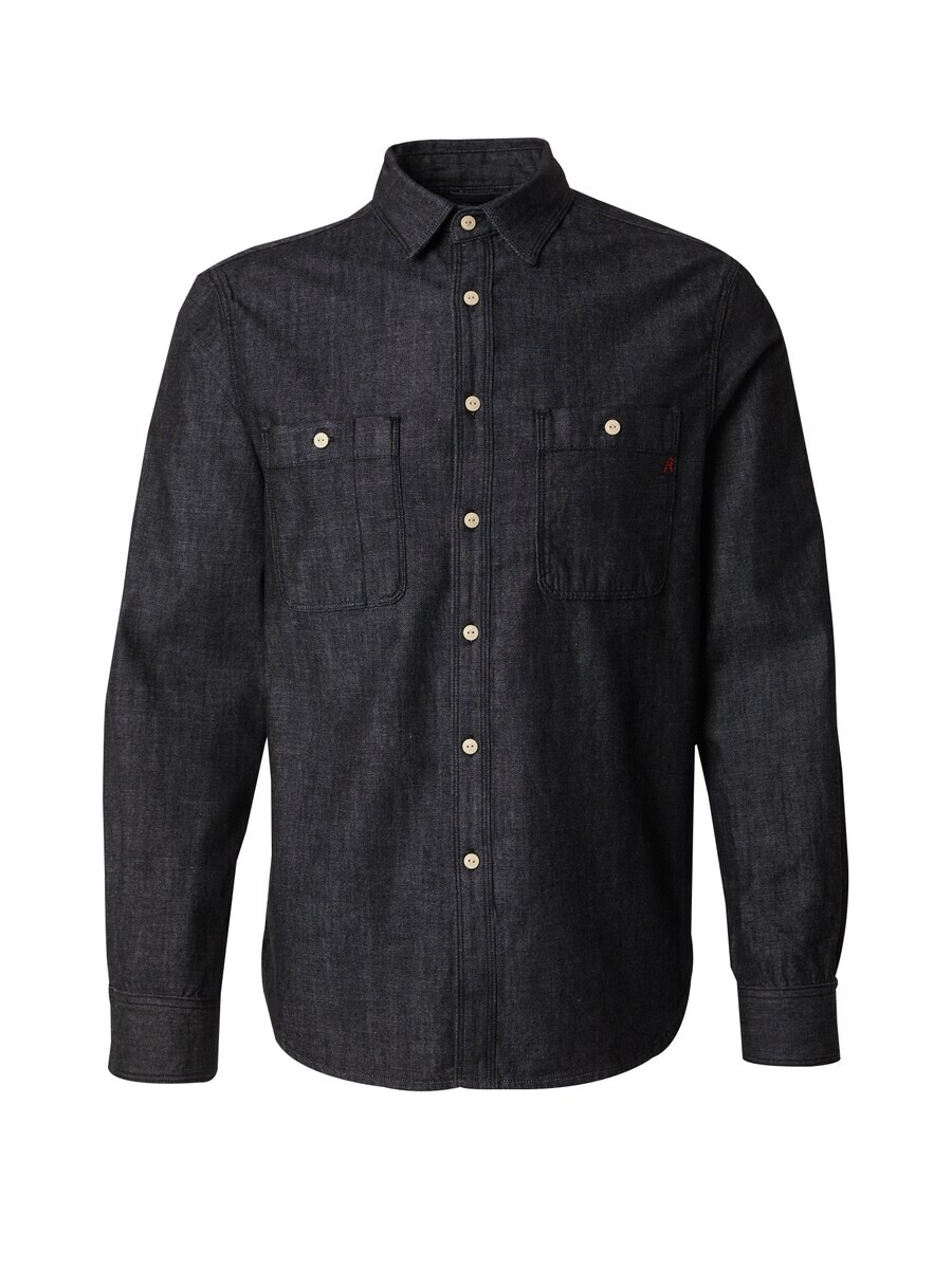

Повседневная рубашка REPLAY Regular fit Button Up Shirt, черный