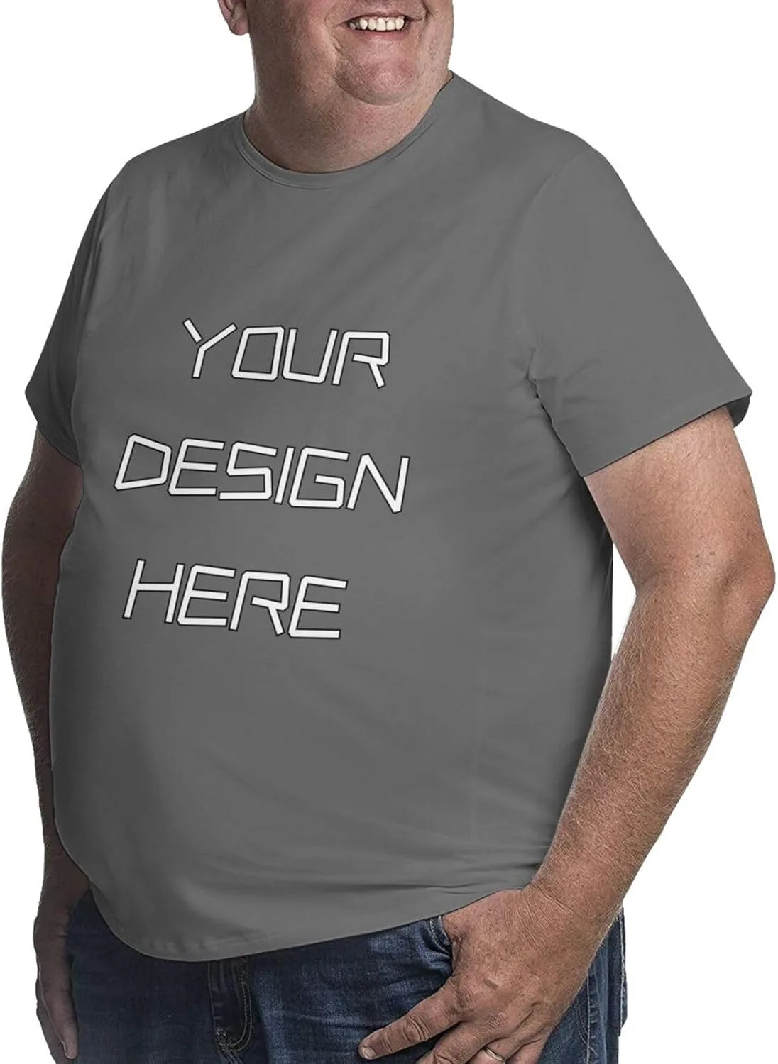 Футболка Big Tall Custom Shirt Cotton Short Sleeve — фото 2
