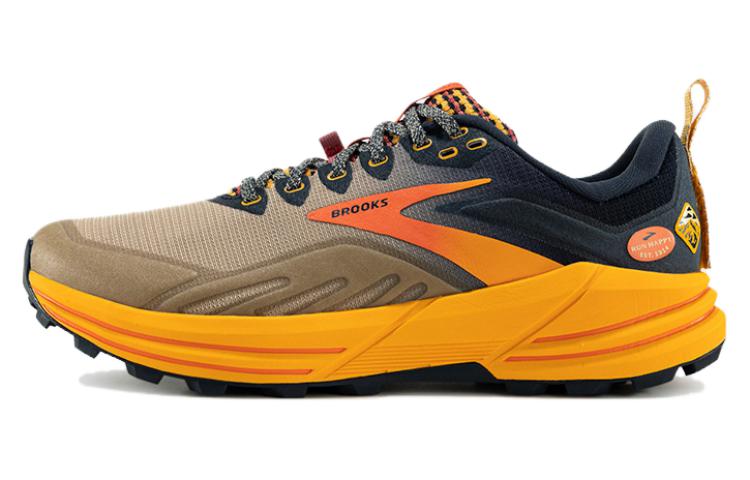 

Brooks Кроссовки Cascadia 16 с амортизацией, износостойкие, низкие, мужские, коричневые, оранжевые