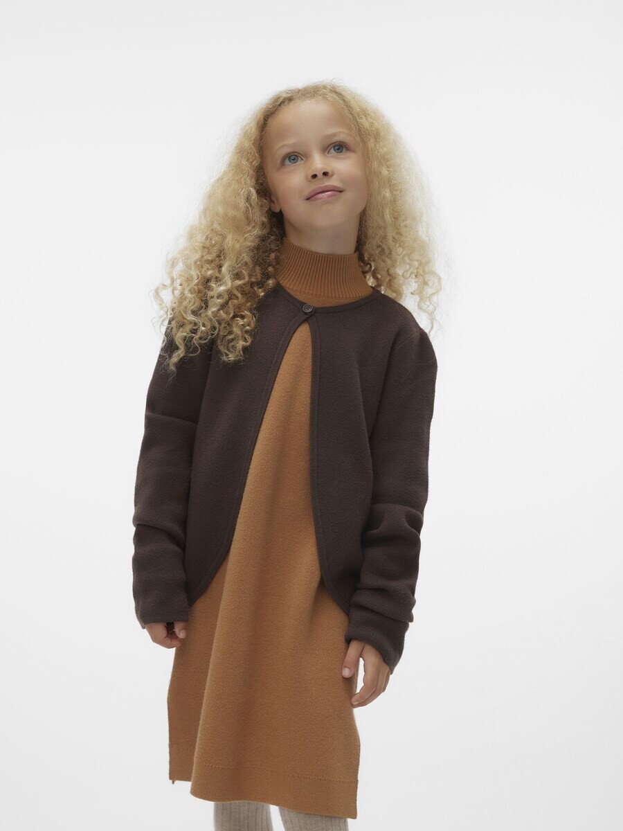 Кардиган Vero Moda Girl Knit Cardigan KENYA, цвет Mocha — фото 2