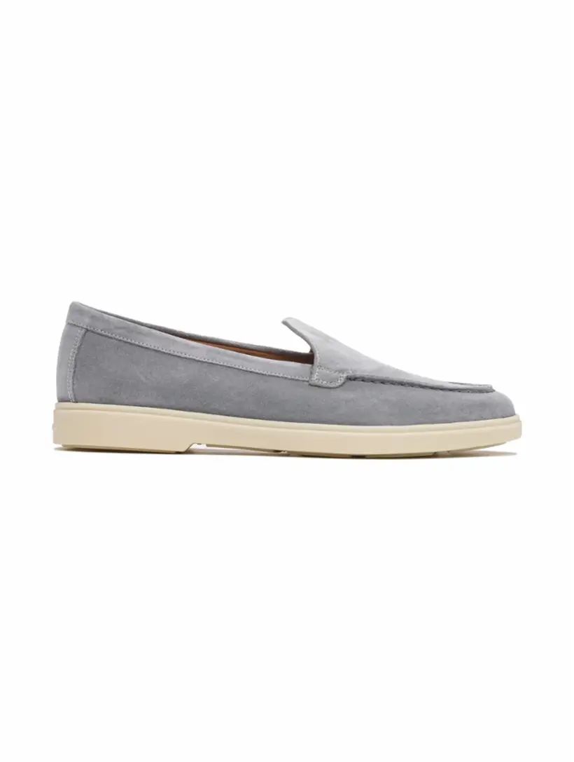 

Замшевые лоферы Santoni, синий