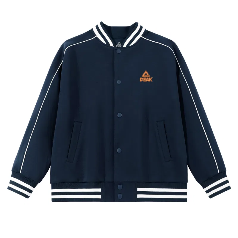 Бейсбольная джерси детская PEAK Navy Blue/PK Logo Orange Silicone K