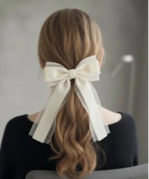 Резинка для волос Grace Ribbon Lady Rora айвори