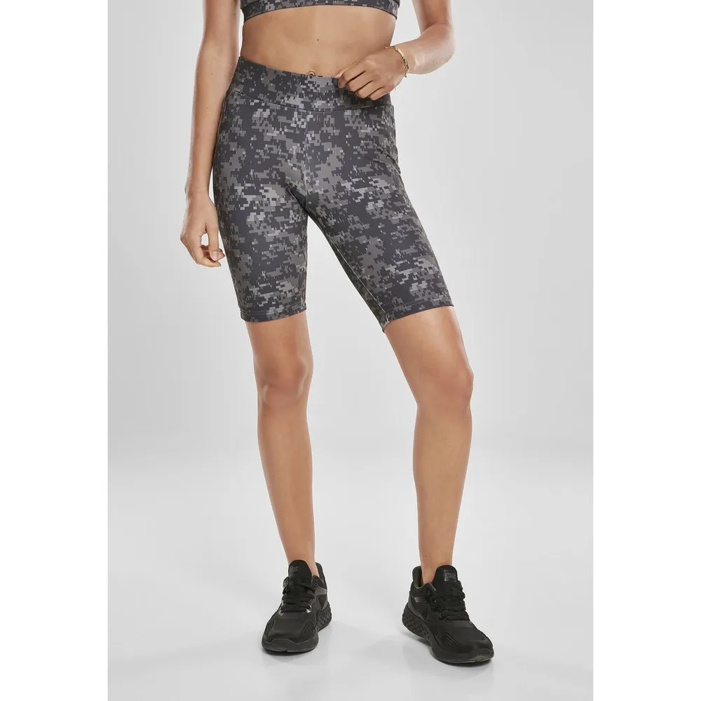 

Шорты Urban Classics Cycling High Waist Camo Tech, черный