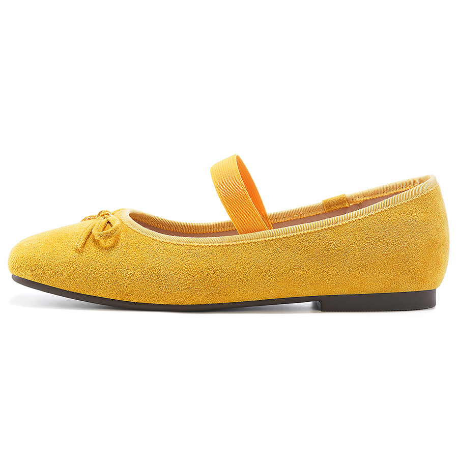 OMS Женские туфли Мэри Джейн на блочном каблуке желтые, цвет Yellow