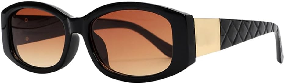 

Винтажные прямоугольные солнцезащитные очки для женщин и мужчин, ретро, ​​маленькие овальные солнцезащитные очки, женские очки с защитой от УФ-излучения UV400 generic, 2