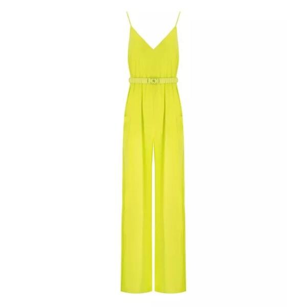 

Комбинезон cedar belted jumpsuit Elisabetta Franchi, желтый