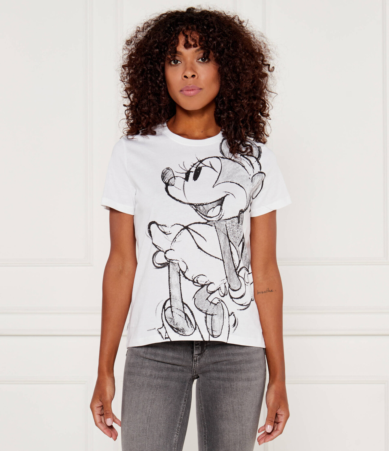 

Футболка Desigual DESIGUAL X DISNEY Regular Fit, белый