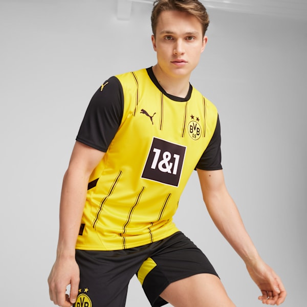 

Мужская футбольная майка Borussia Dortmund 24/25 Replica Home Puma, желтый