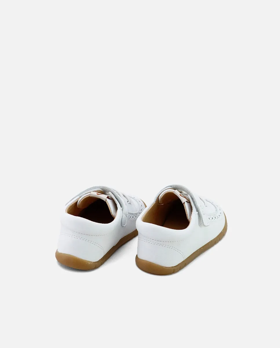 Детские босоножки barefoot из кожи с липучкой Eli 1957, белый — фото 2