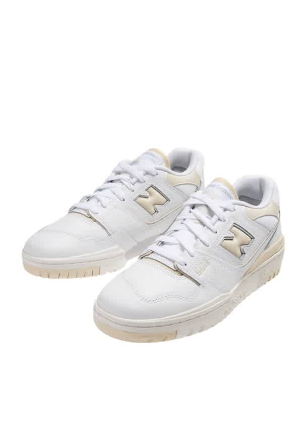 New Balance White 550 Кожаные кроссовки низкие — фото 2