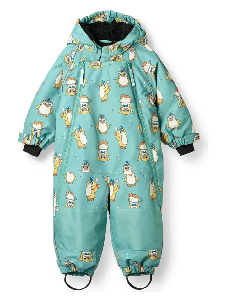 Снежный комбинезон Pinguine Småfolk, бирюзовый