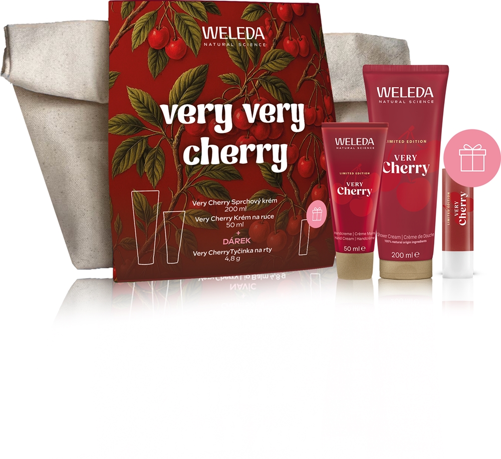 

Очень очень вишневый подарочный набор для тела и лица Weleda