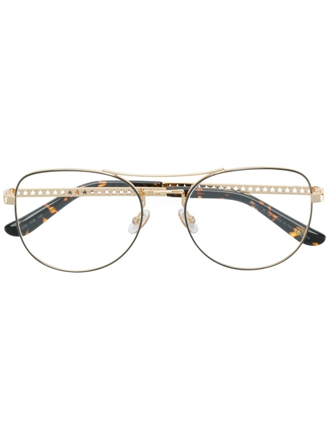 

Jimmy Choo Eyewear квадратные рамки, металлик