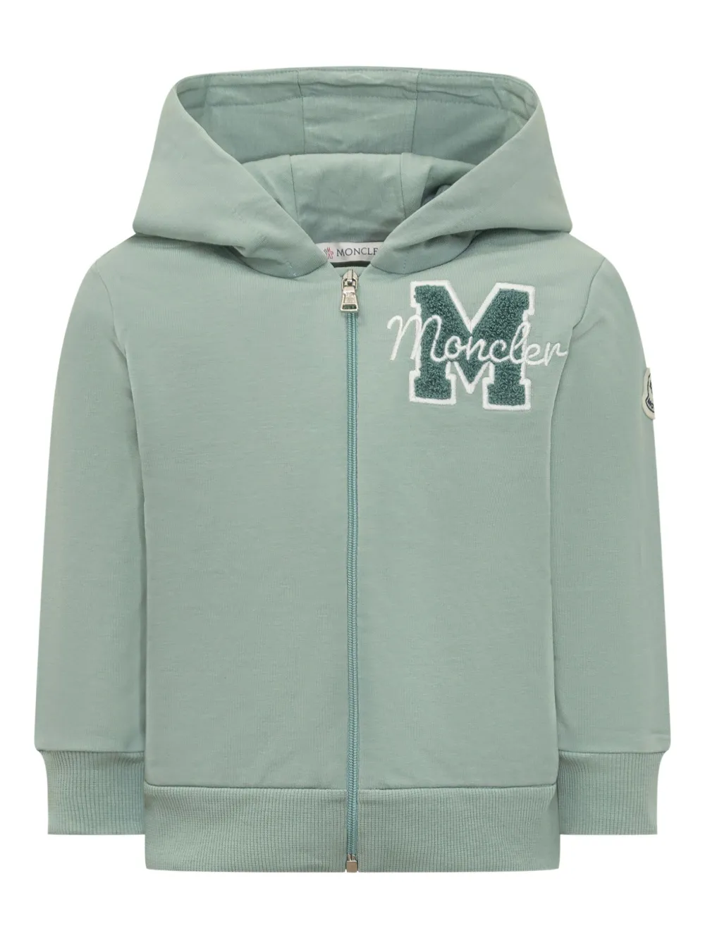 

Спортивный костюм с вышитым логотипом Moncler Enfant, зеленый