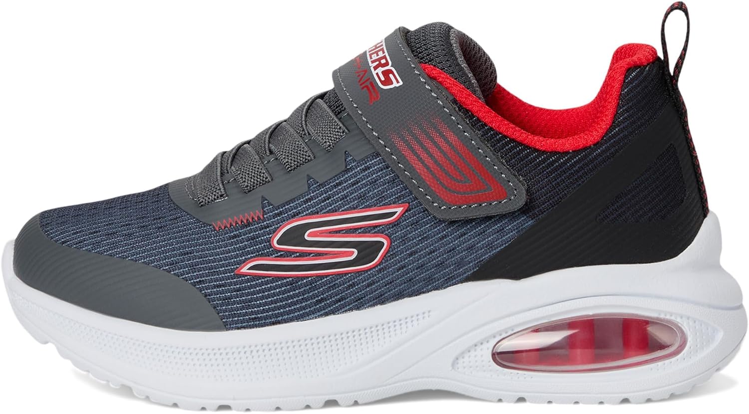 Кроссовки Skechers для мальчиков Microspec Max Advance-Squad-p, черный/угольный — фото 4
