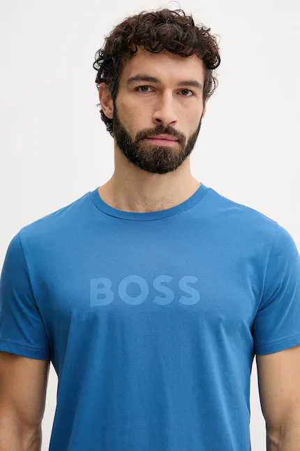 Футболка с принтом RN BOSS, синий — фото 3