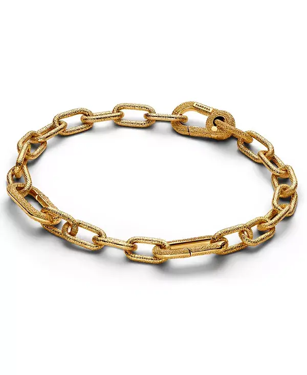 

Браслет-Цепочка с мелкими звеньями Pandora, gold