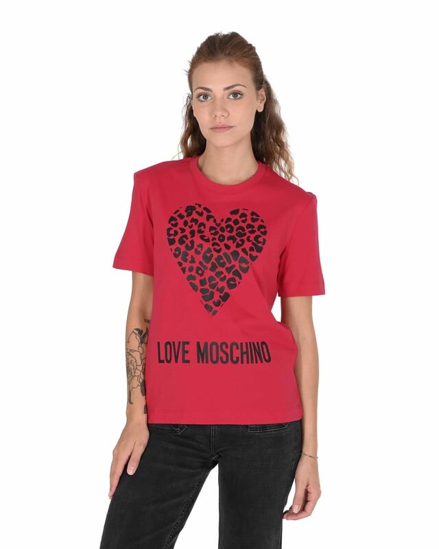 

Женская футболка Love Moschino, красный