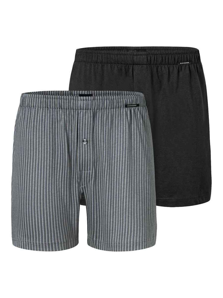 

Боксеры SCHIESSER Basic, цвет Grey/Black