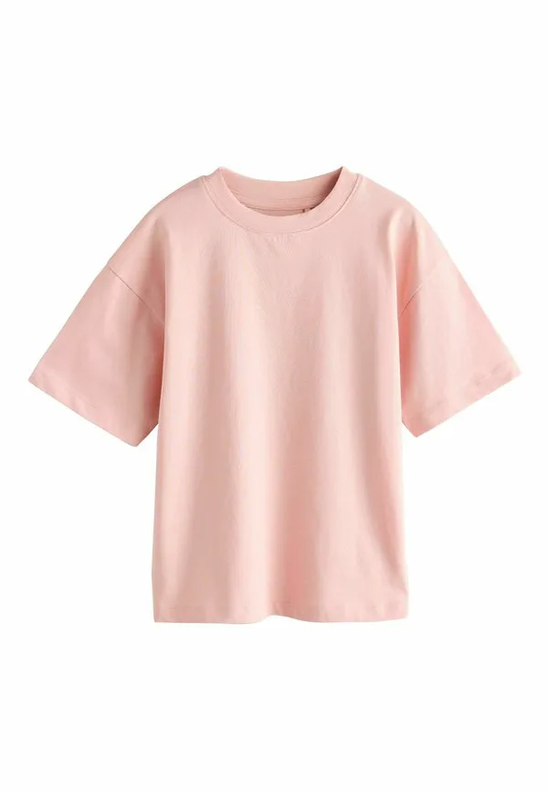 Свободная базовая футболка с коротким рукавом Next, Peach Pink