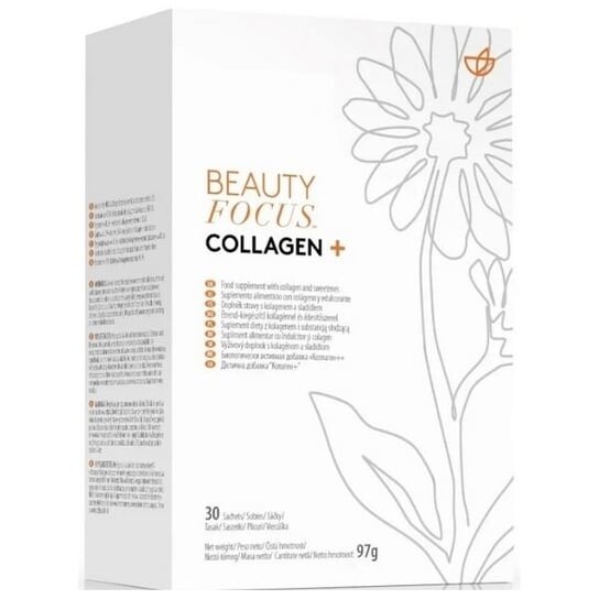 

Nu Skin, Beauty Focus Collagen+, Питьевой коллаген в пакетиках, 30 шт.