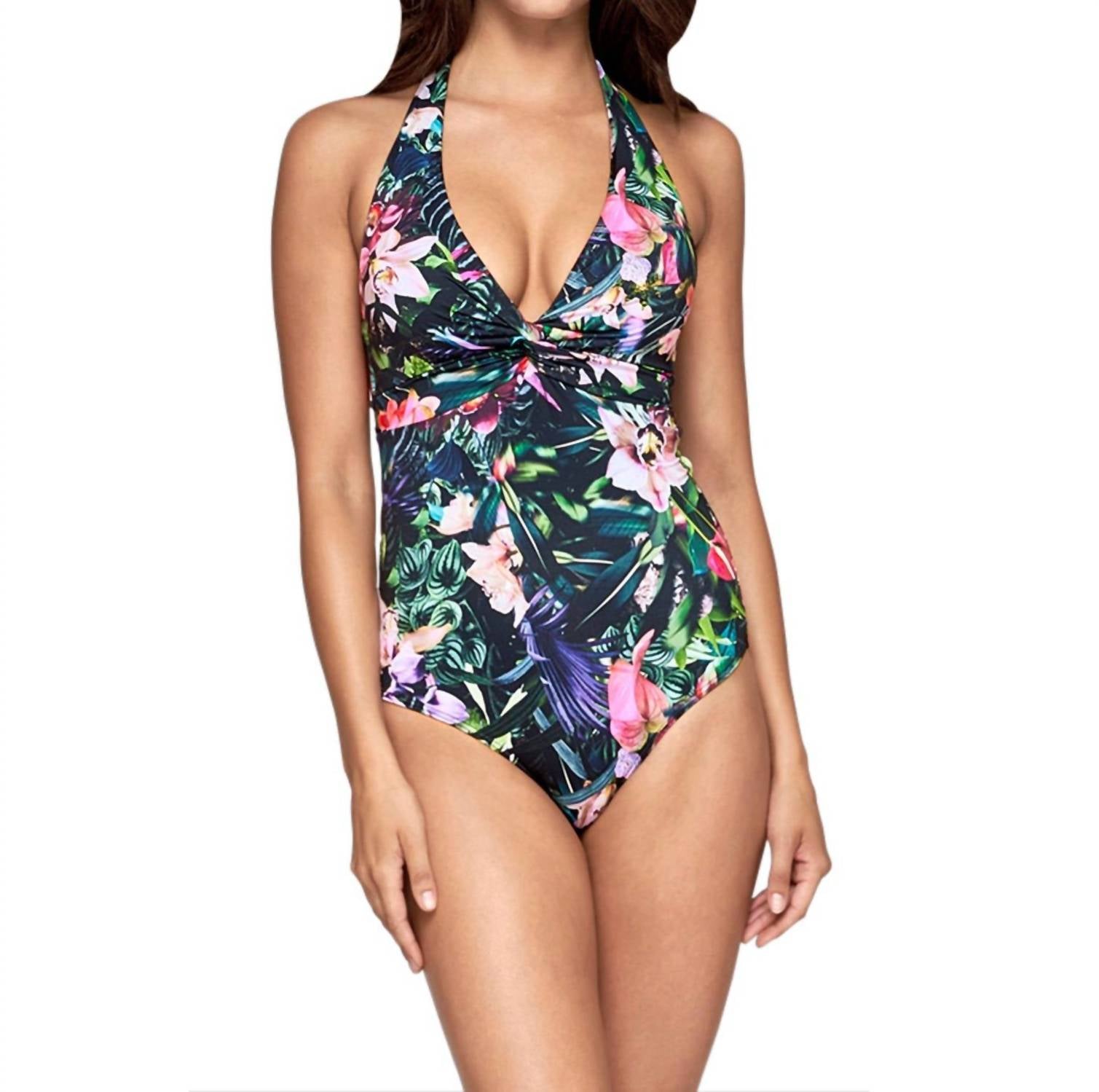 

Слитный купальник D/dd Twist Front Halter в Австралии Arcadia JETS, Australia Arcadia