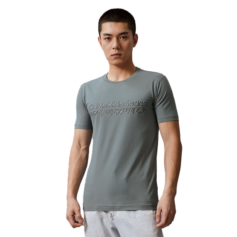 Футболка мужская PN6 - серая Calvin Klein, серый — фото 3