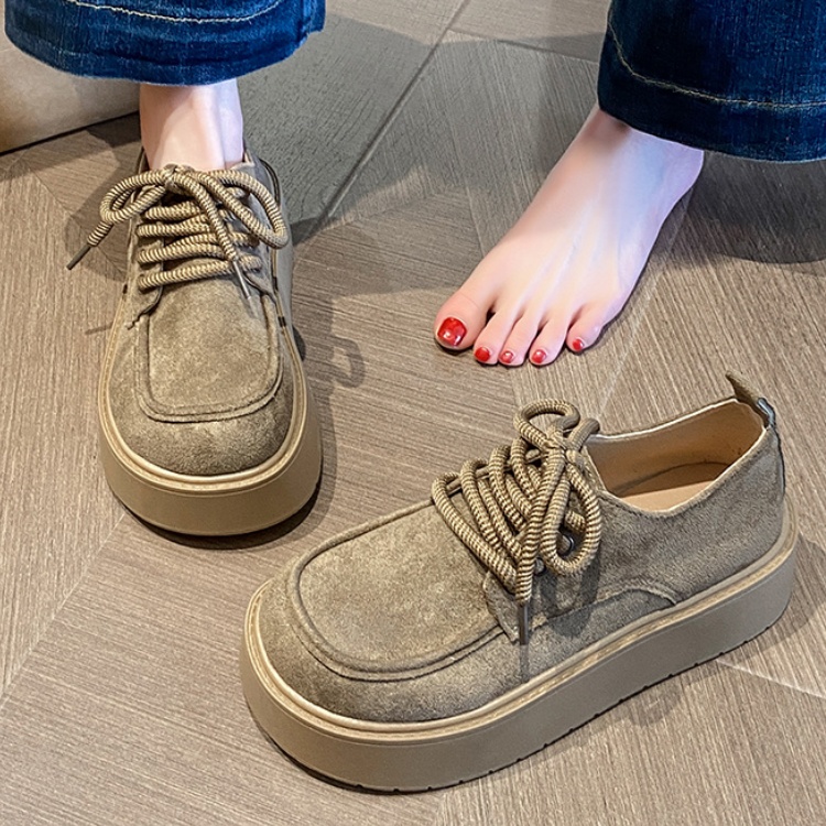 Green feet Женские лоферы на платформе 4,5 см Camel, цвет Camel — фото 3
