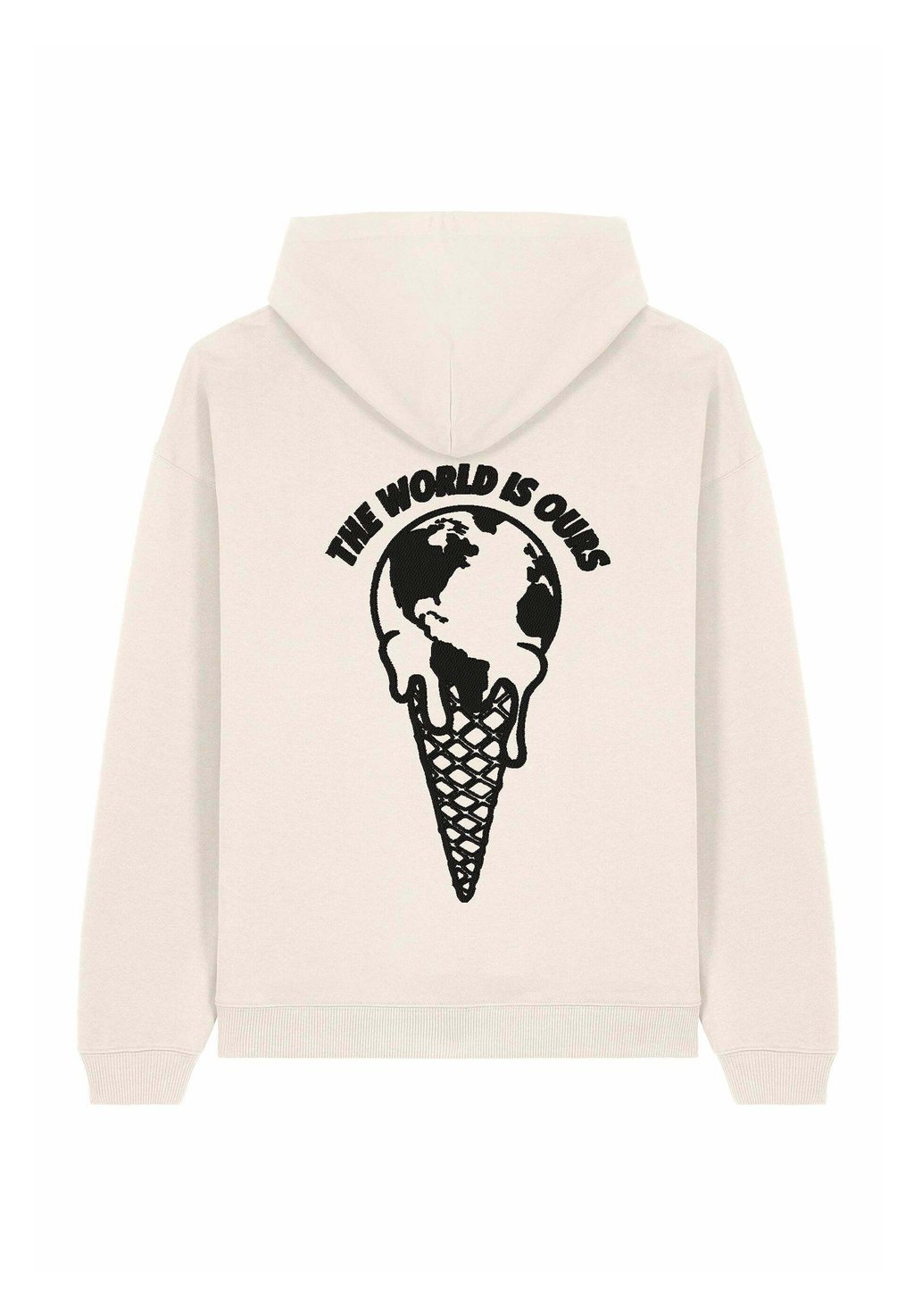 

Толстовка THE WORLD IS YOURS BACK PRINT UNISEX HEAVYWIEGHT - Hoodie Mira Paris, кремовый