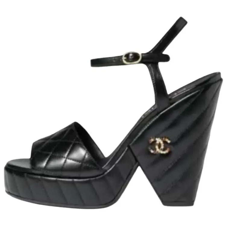 CHANEL 24S One Strap сандалии женские black