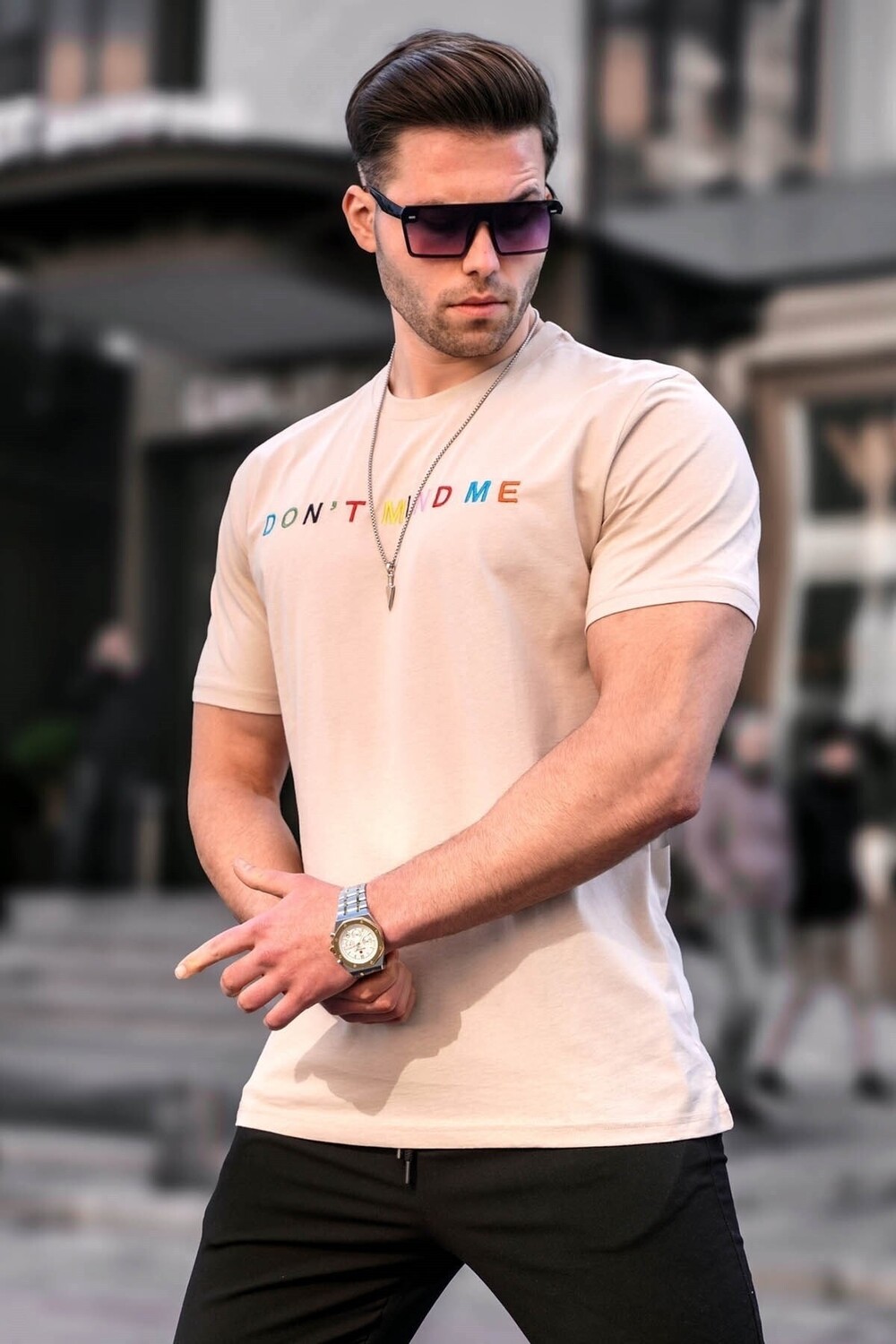 

Футболка Madmext, бежевый