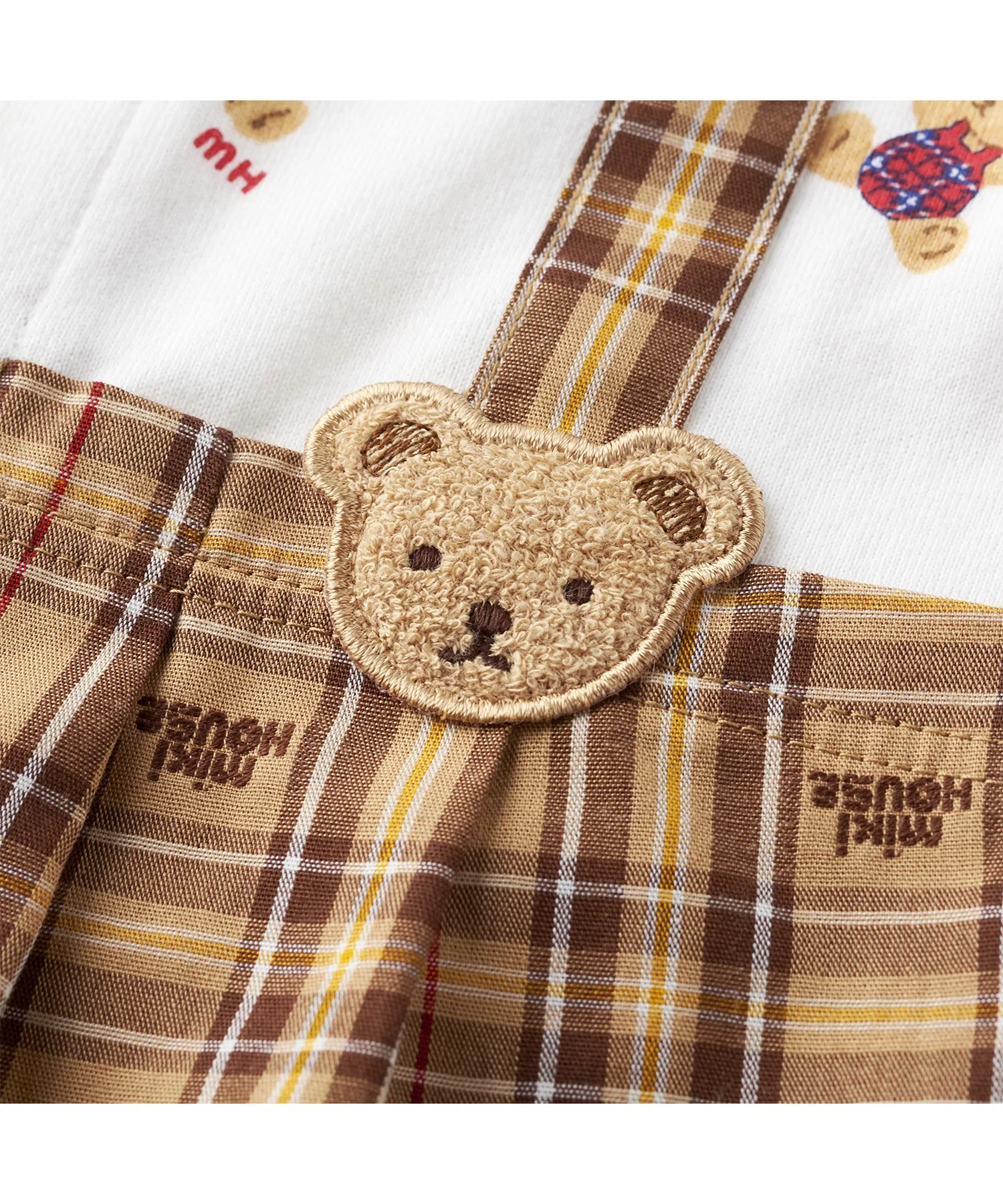 Комбинезон Mikihouse Check Shortalls — фото 3