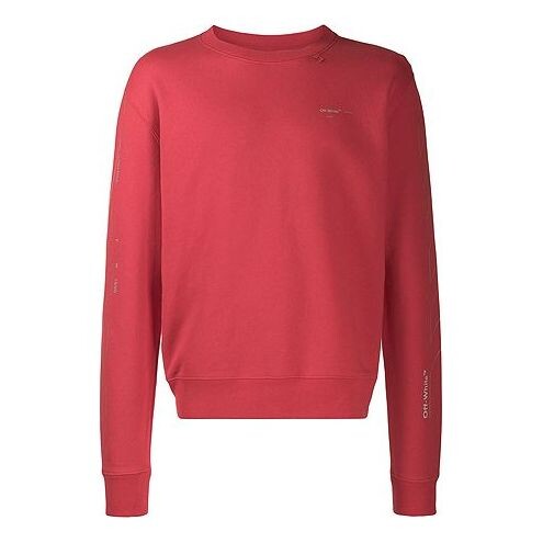 

Толстовка arrow pattern printing pullover red Off-White, красный