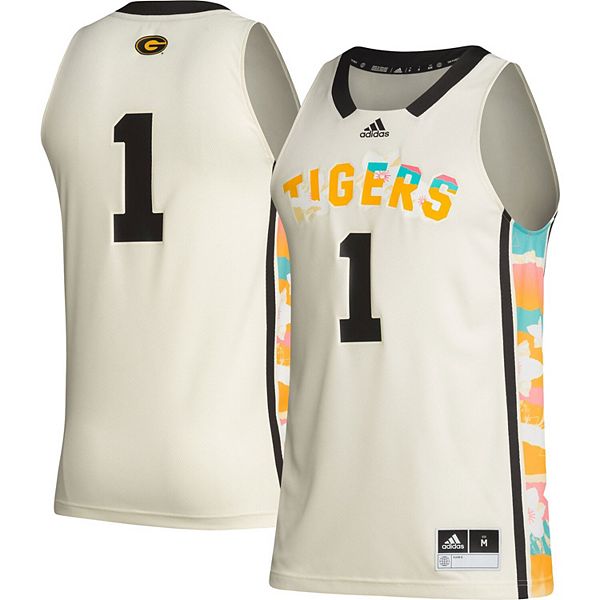 

Баскетбольная футболка Grambling Tigers #1 в цвете хаки Adidas
