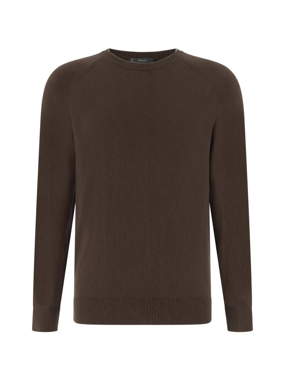 

Свитер с рукавами реглан Boggi Milano, коричневый