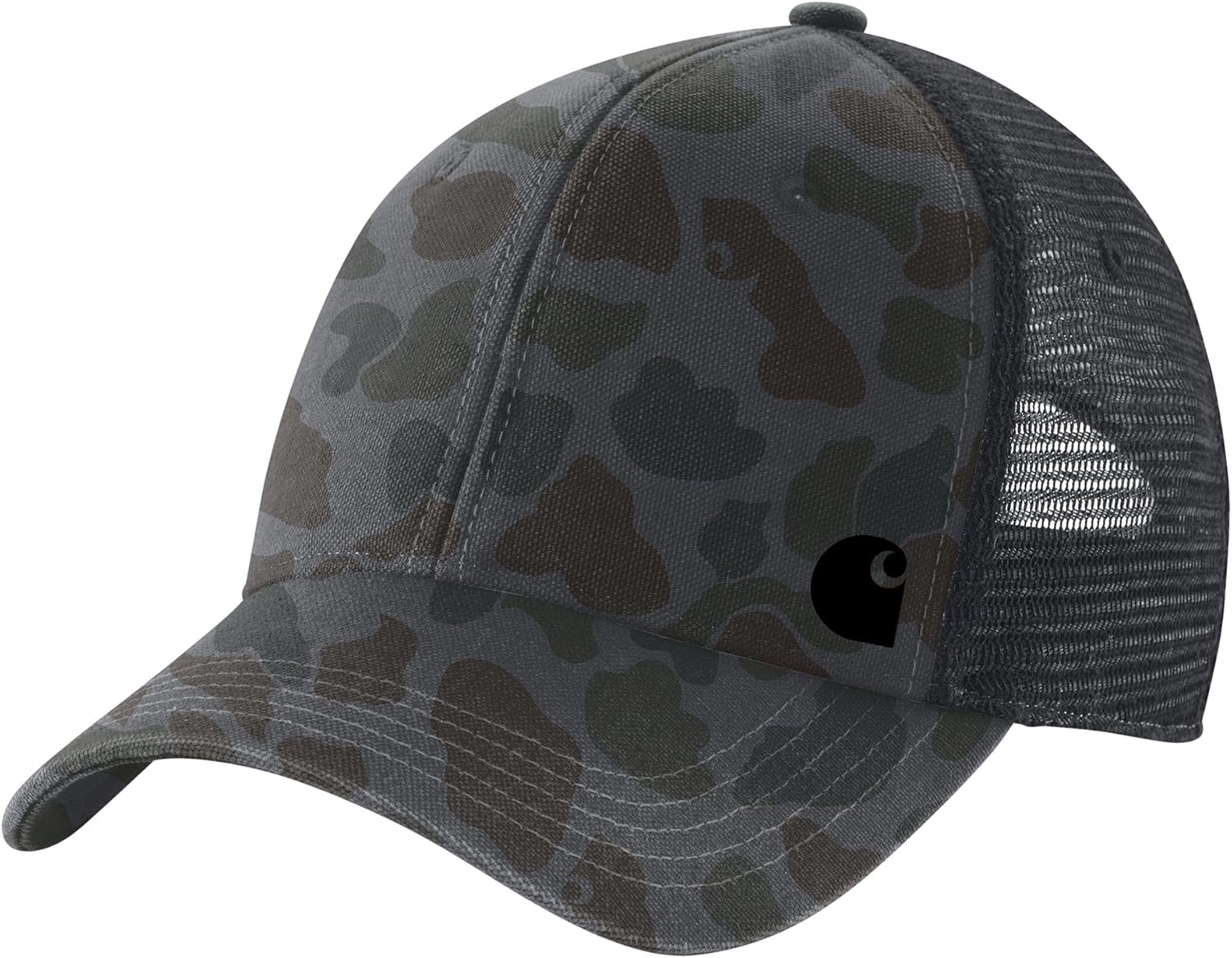 

Carhartt мужская кепка 106786 из холста с сетчатой спинкой Camo, Shadow Signature Camo