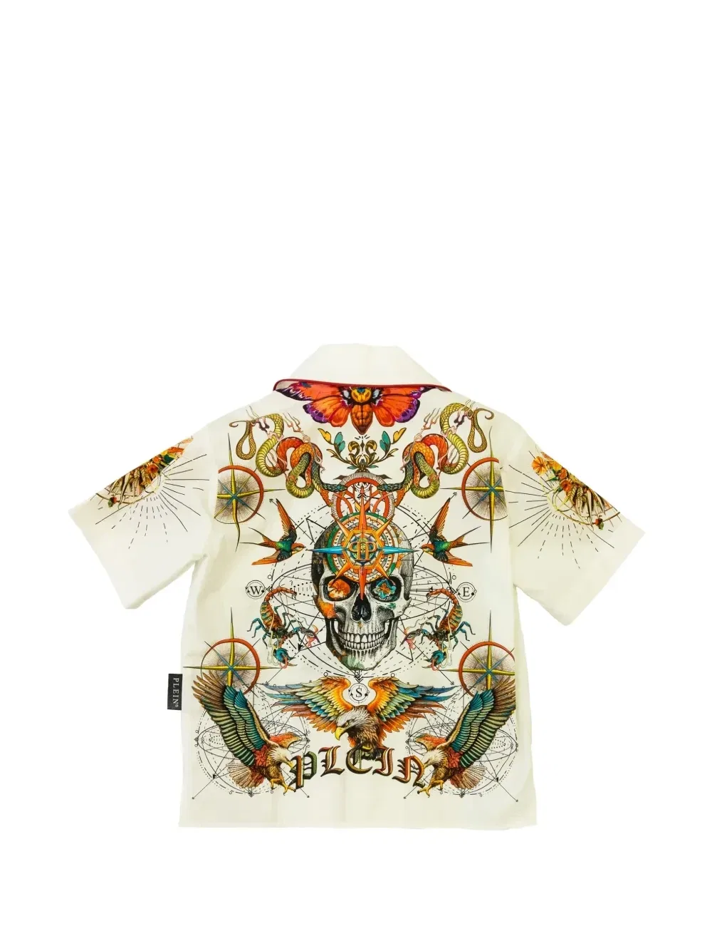 Рубашка с графичным принтом Philipp Plein Junior, белый — фото 2