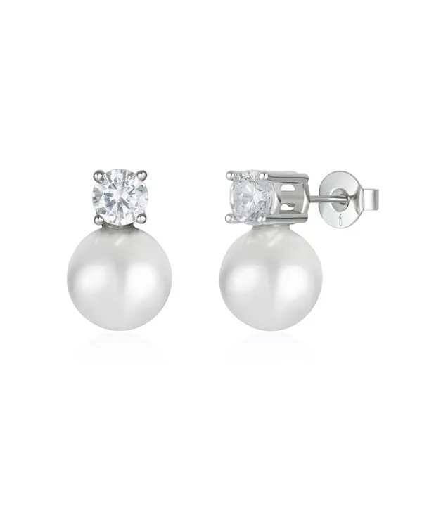 

Серьги-Гвоздики с жемчугом и кристаллами Maven Untamed Petals, silver