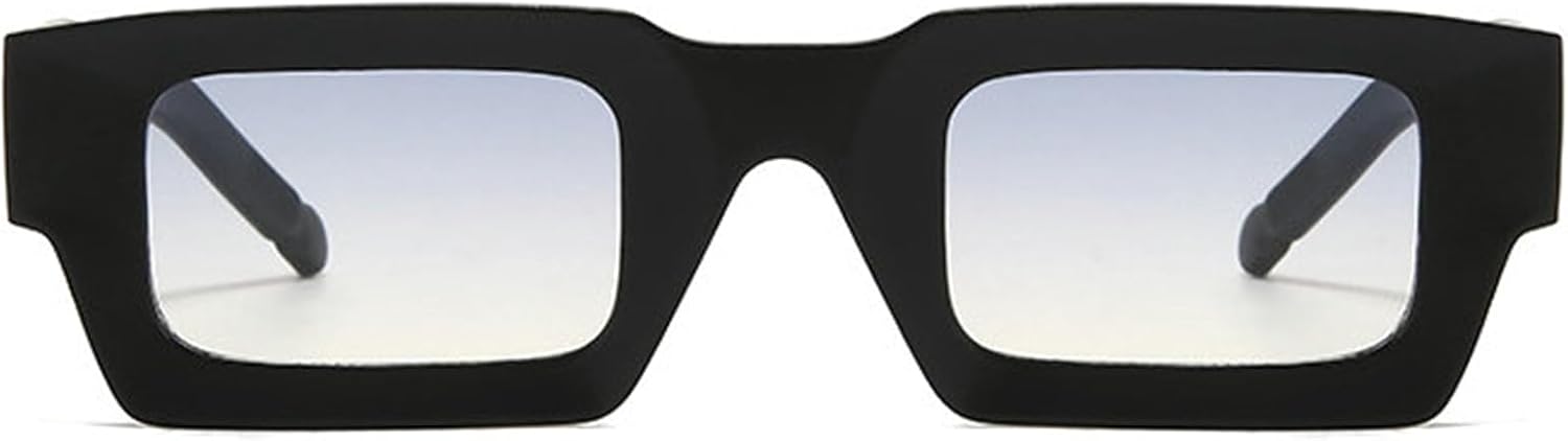 

Солнцезащитные очки Willochra Fashion Square для женщин и мужчин, винтажные, модные, массивные, прямоугольные, с защитой от УФ-излучения UV400, в стиле панк, черные и синие, C5