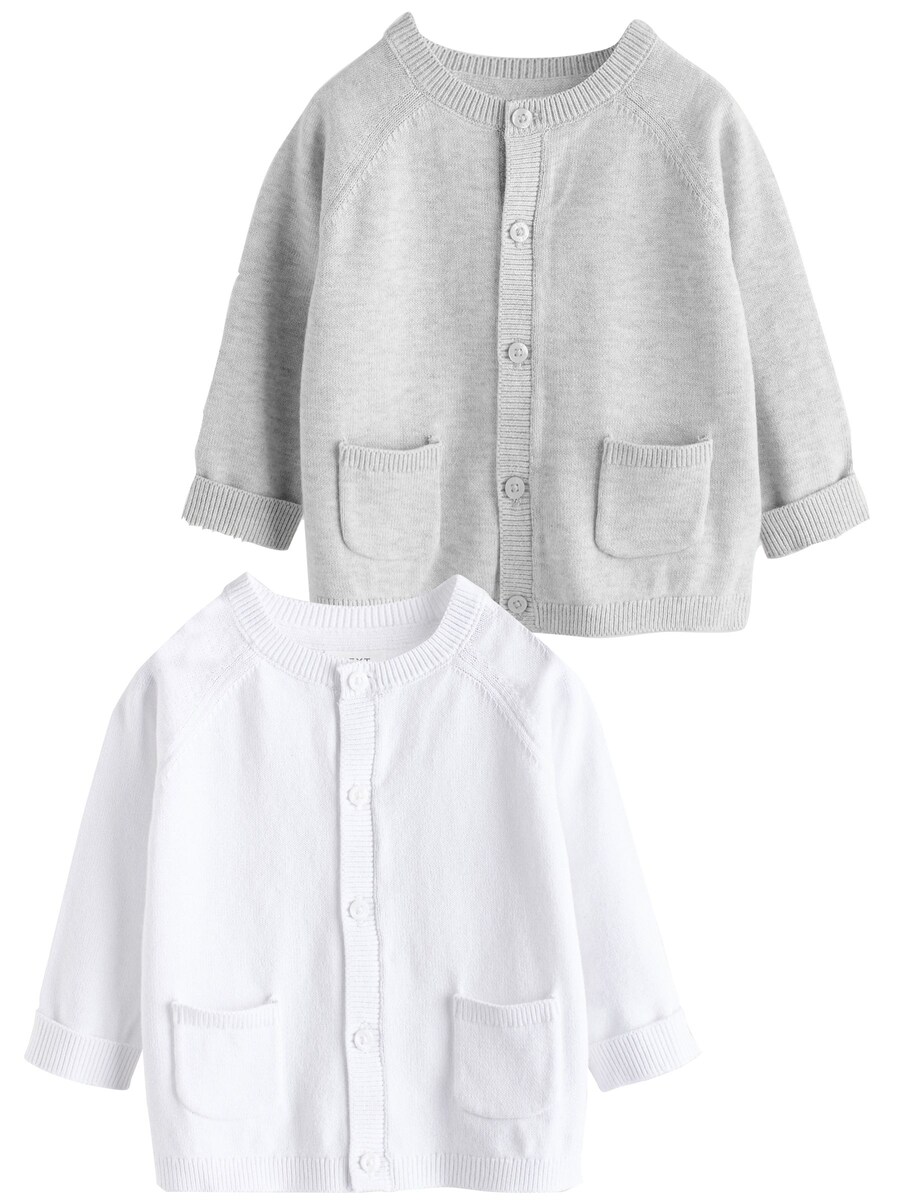 

Вязаный кардиган Next, цвет Grey/White