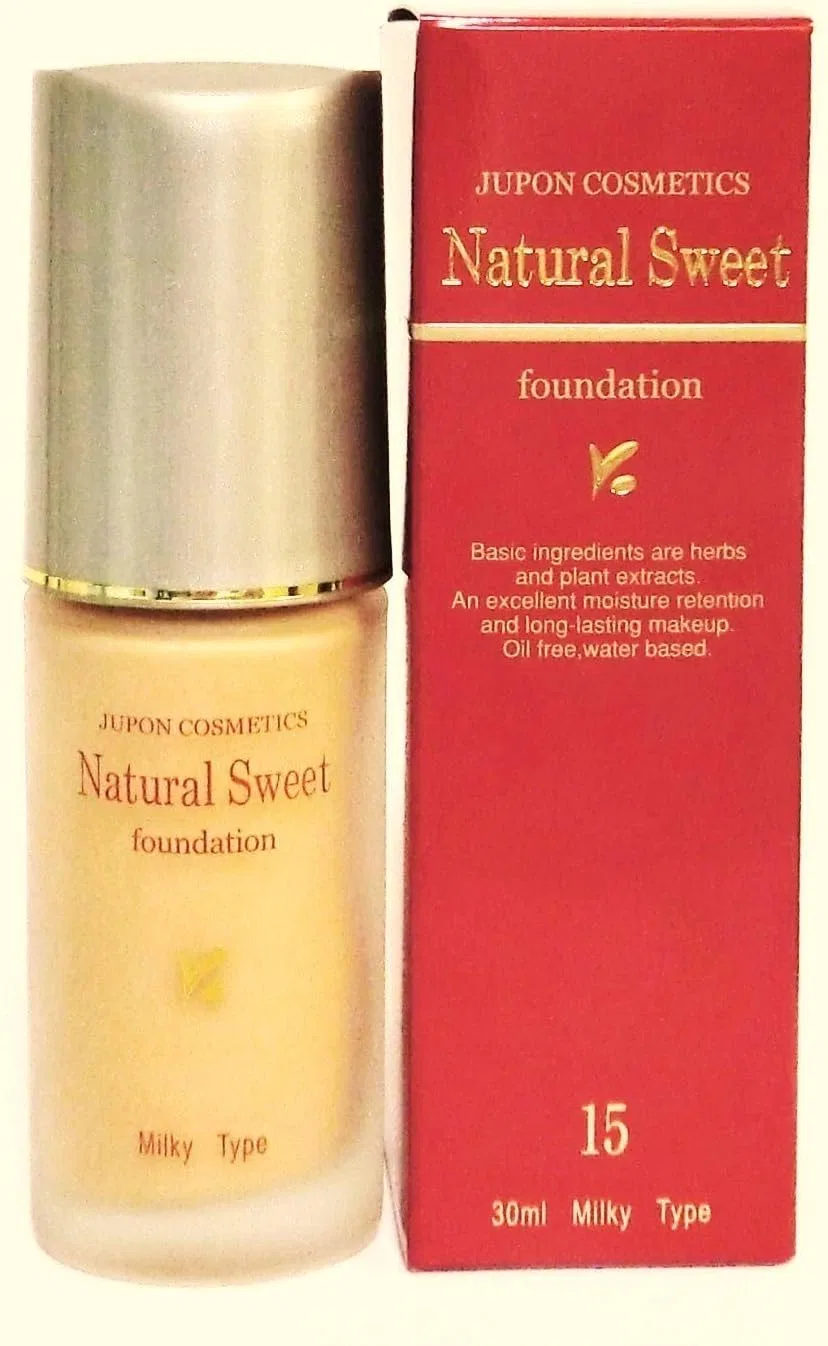 Тональное средство Natural Sweet Foundation Mix Type 15 Yellow Ochre Jupon Cosmetics 30 мл